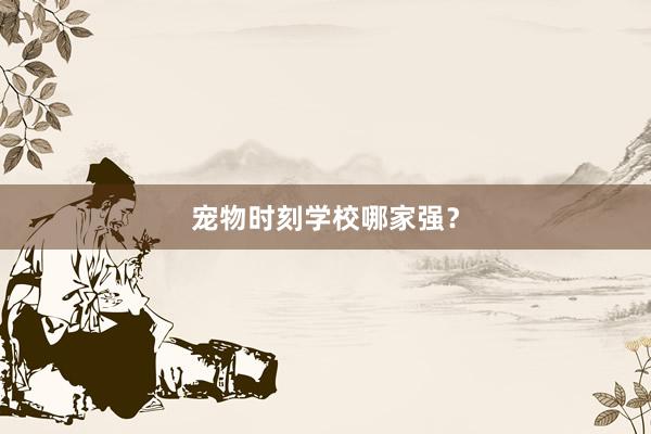 宠物时刻学校哪家强？